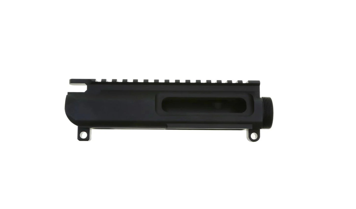 Wraithworks Billet Slick Side AR-15 Upper Receiver - Black | No Forward Assist or Brass Deflector