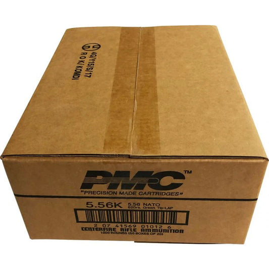 PMC X-TAC 5.56NATO Rifle Ammo - 62 Grain | LAP | 1000rd Case