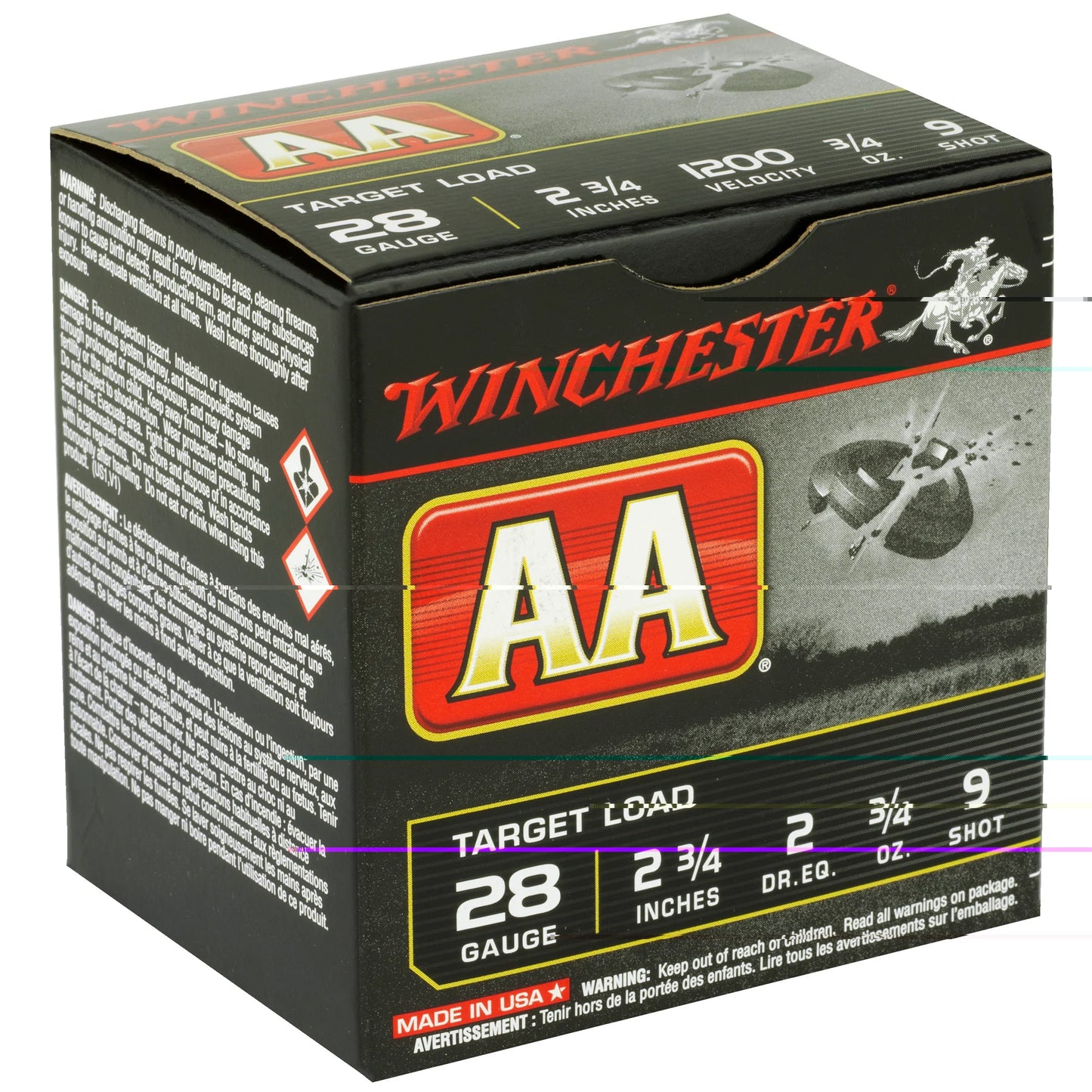 Win Aa 28ga 2.75" #9 25/250