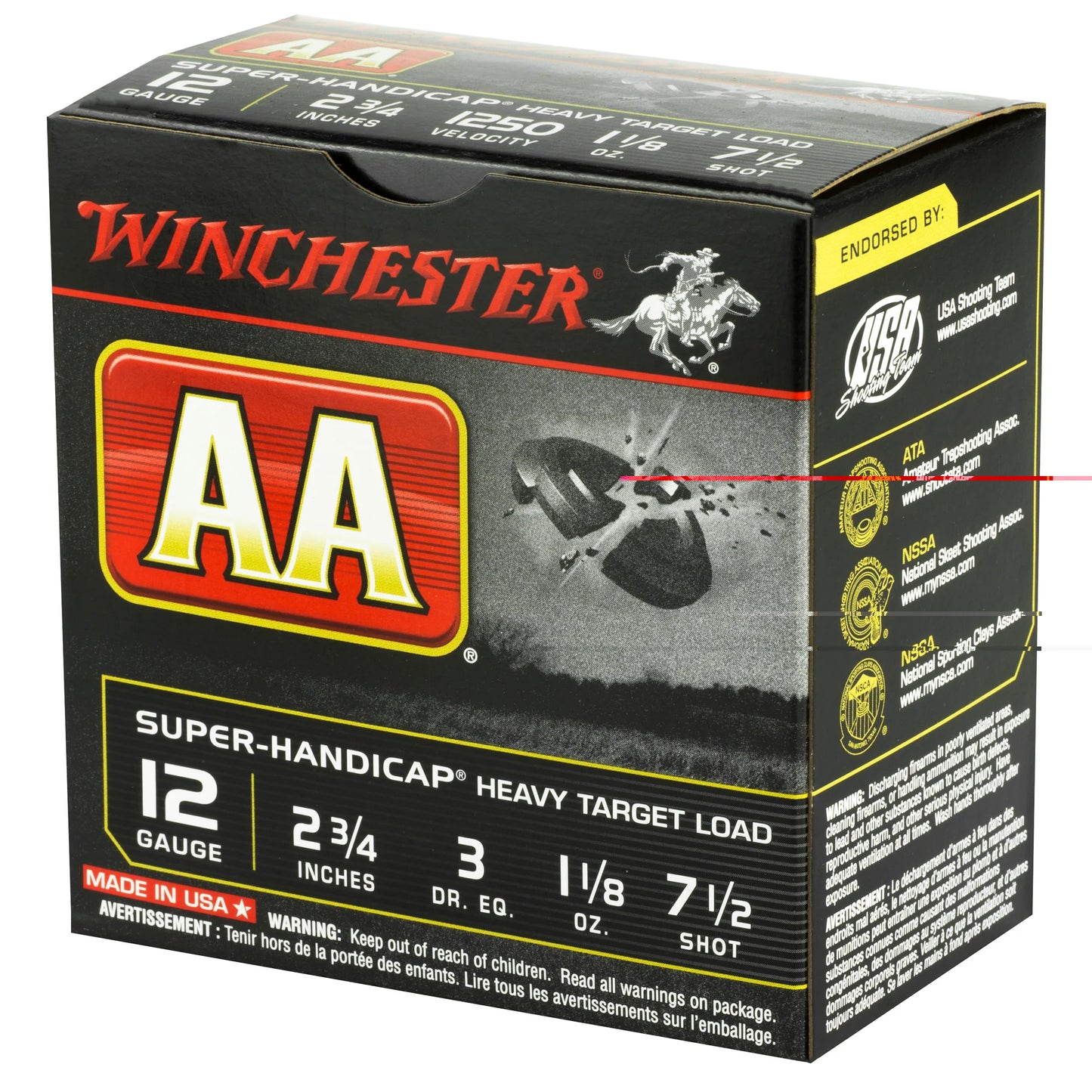 Win Aa Super Hc 12ga 2.75" #7.5 25/