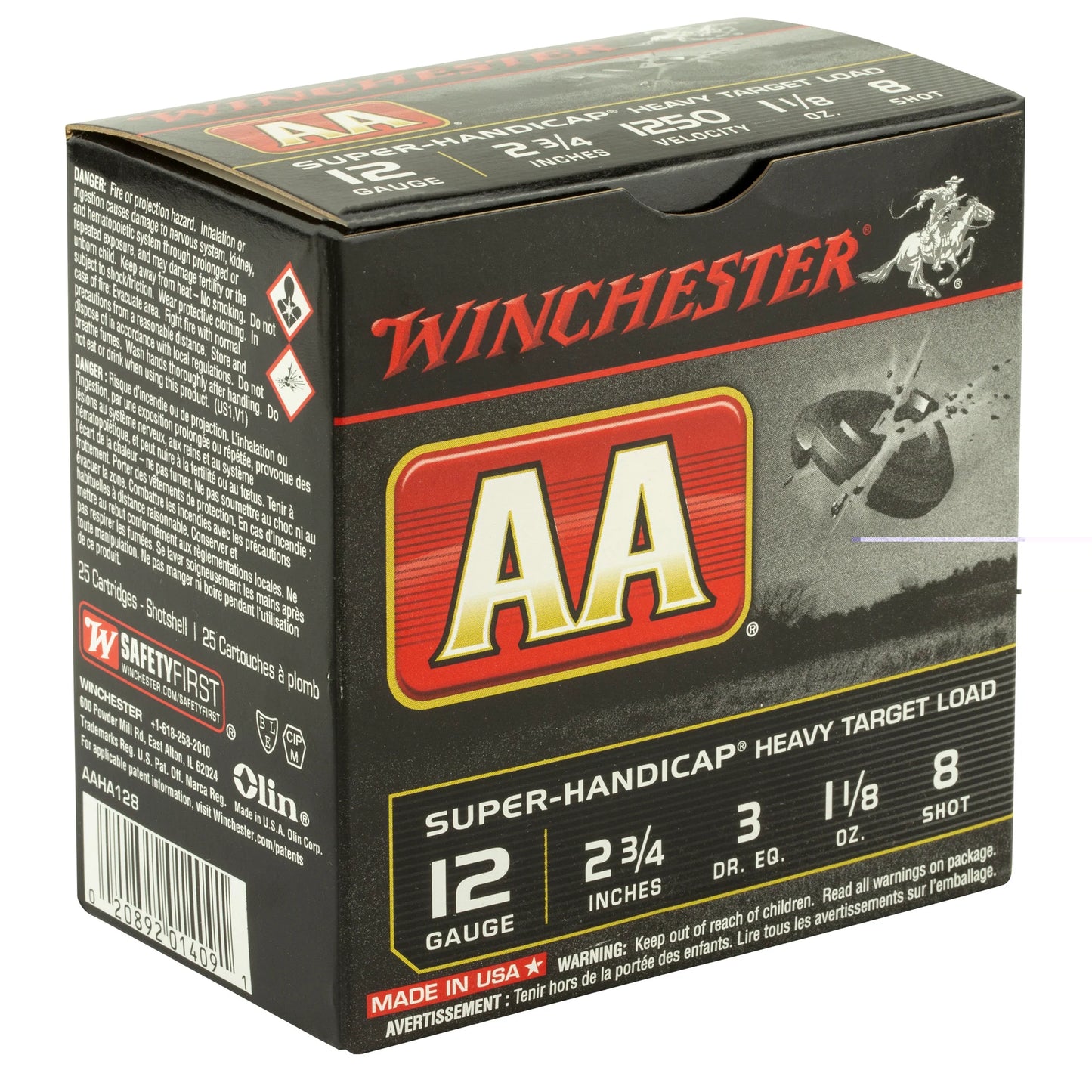 Win Aa Sh 12ga 2.75" #8 25/250