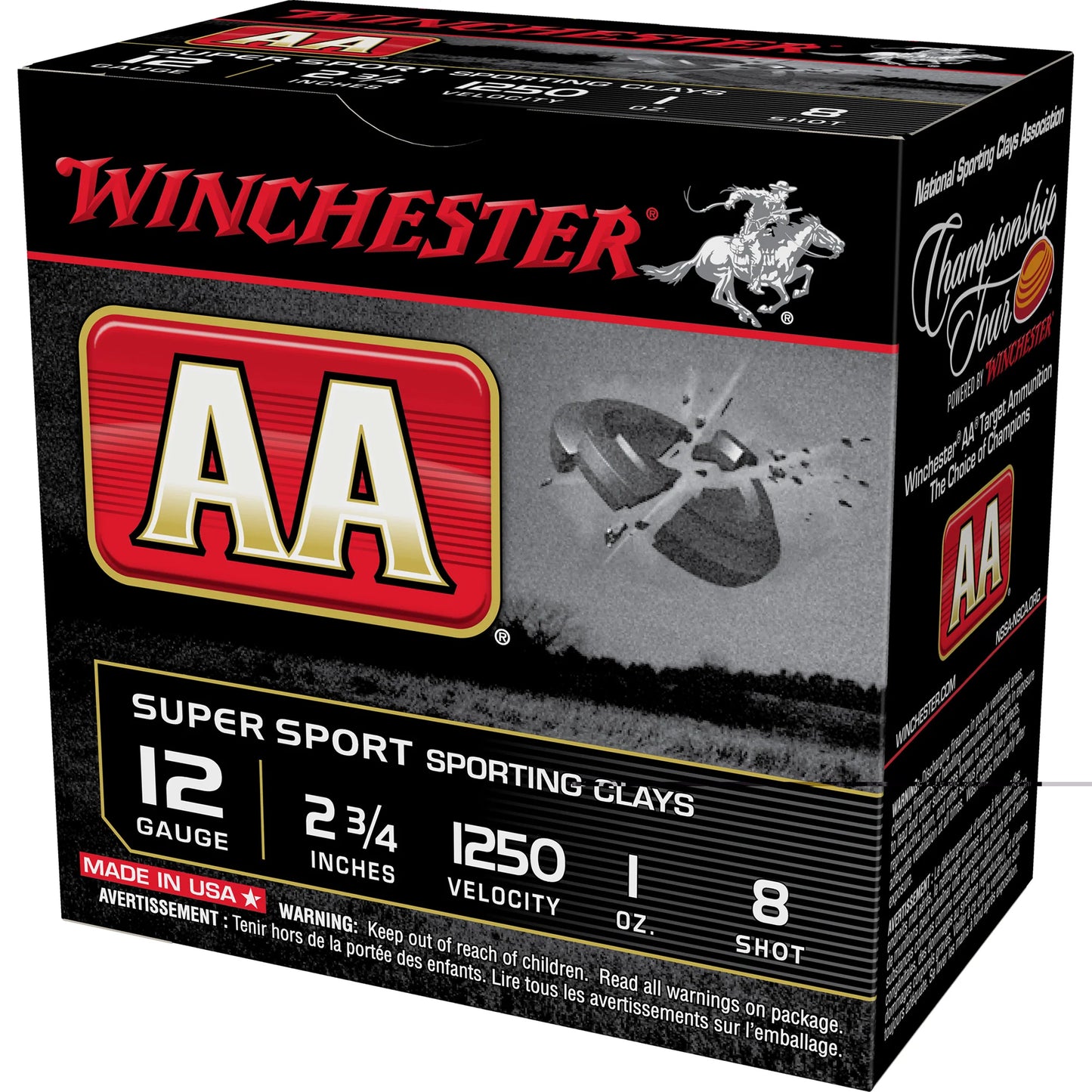 Winchester AA 12ga Super Sport 2-3/4" #8 25/250