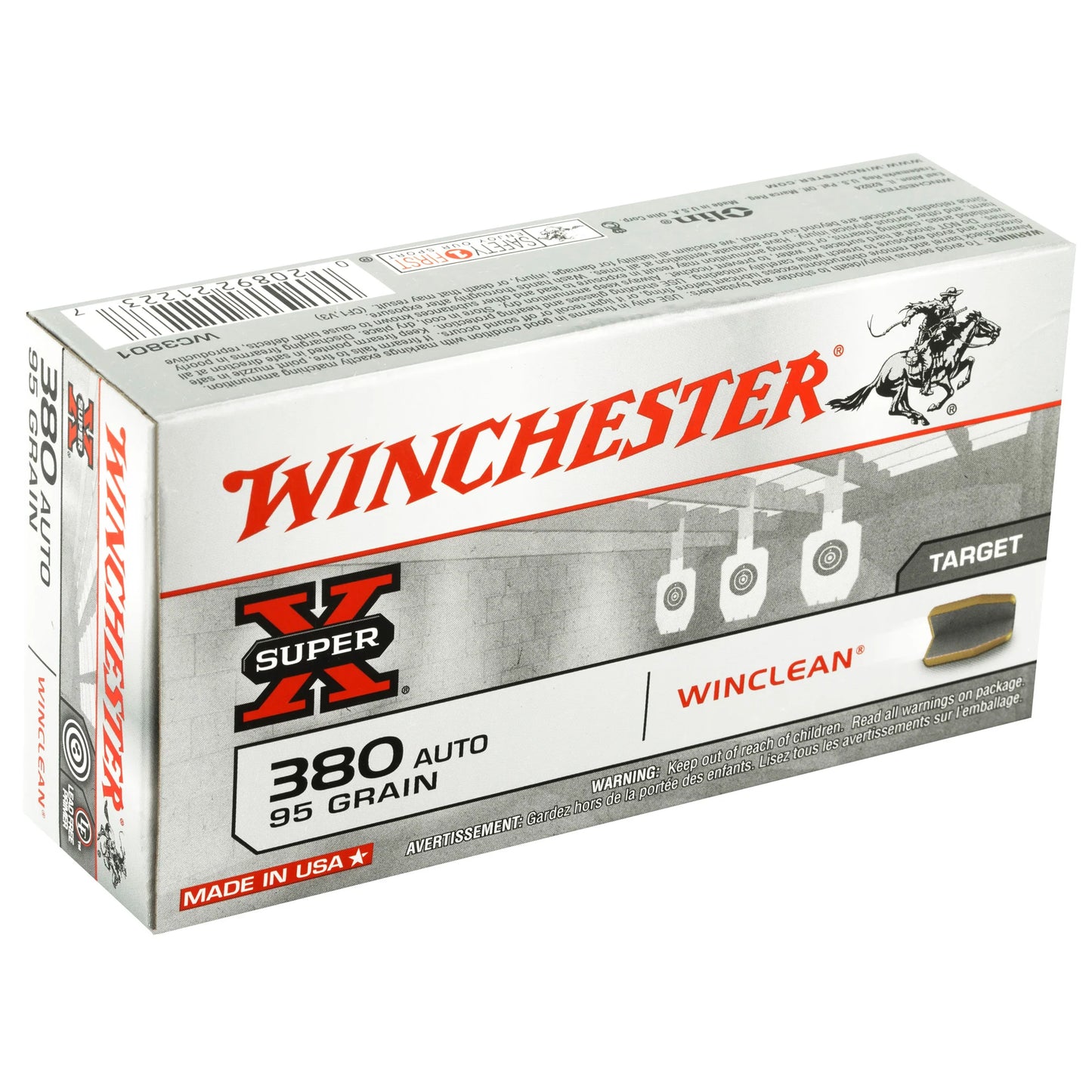 Win Sprx Winclean 380acp 95gr 50/