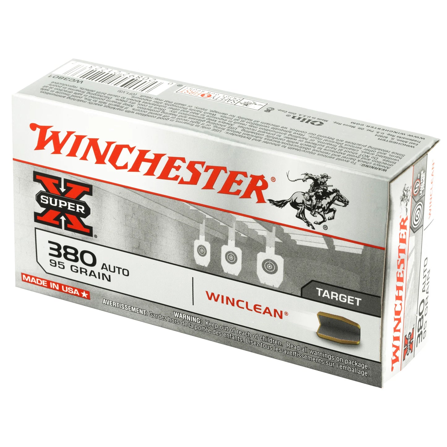 Win Sprx Winclean 380acp 95gr 50/