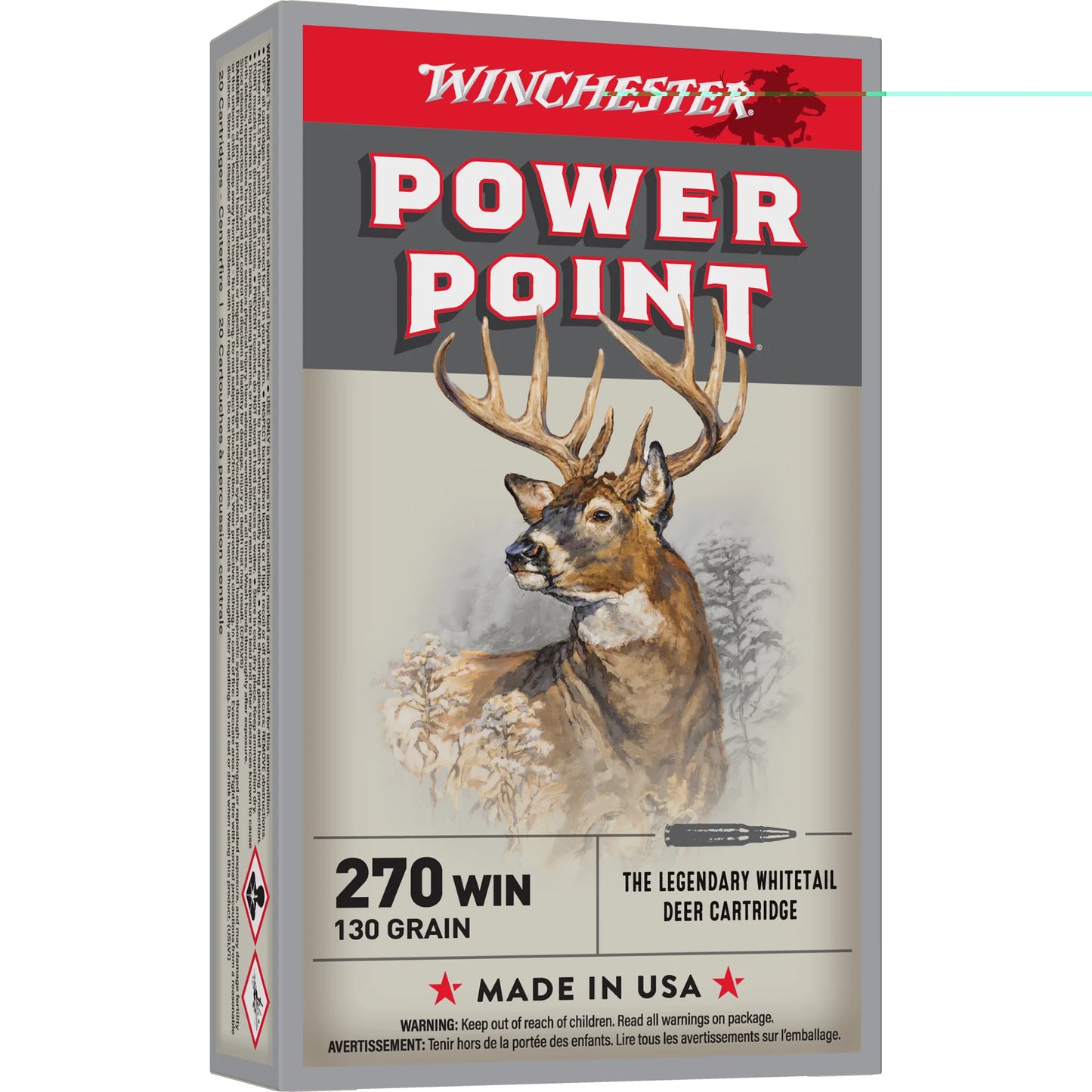 Winchester Ammunition, Super-X, 270WIN, 130 Grain | PSP |  (20 Round Box)