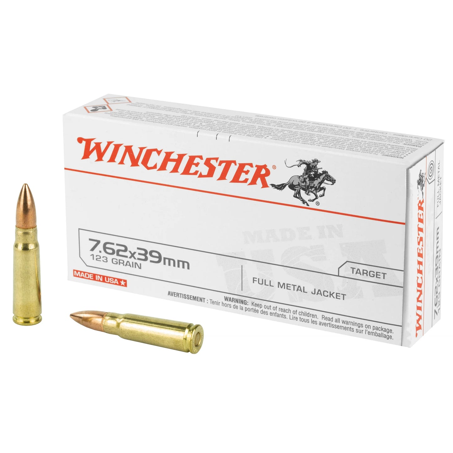 Win Usa 762x39 123gr Fmj 20/200