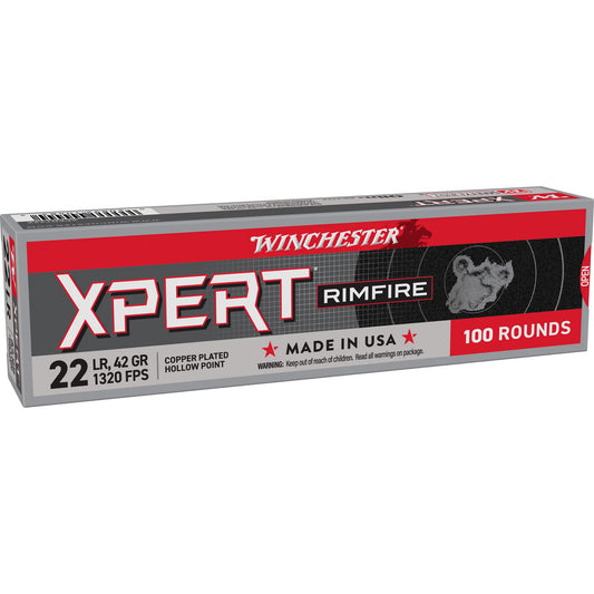 Winchester Ammunition, XPERT RIMFIRE, 22 LR, 42 Grain, Hollow Point, 100 Round Box