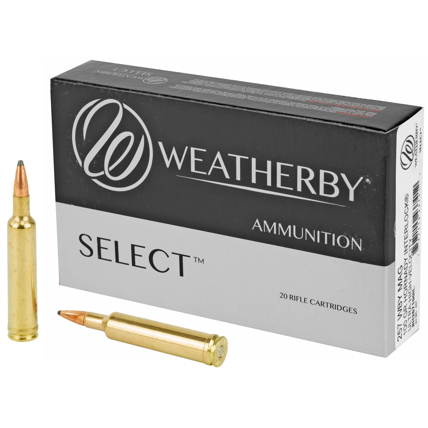 Weatherby, Select, 257 Weatherby Magnum, 100Gr, InterLock  (20 Round Box)