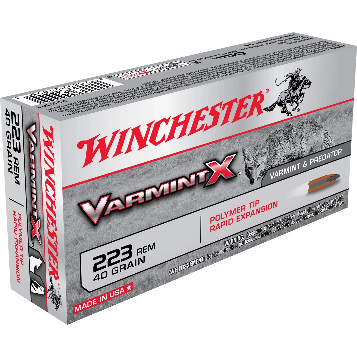 Win Varmint X 223 Rem 55gr 20/200