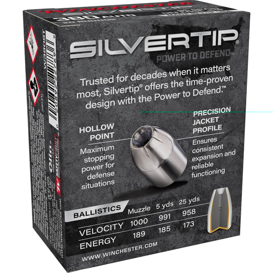 Win Silvertip Hp 380auto 85gr 20/200