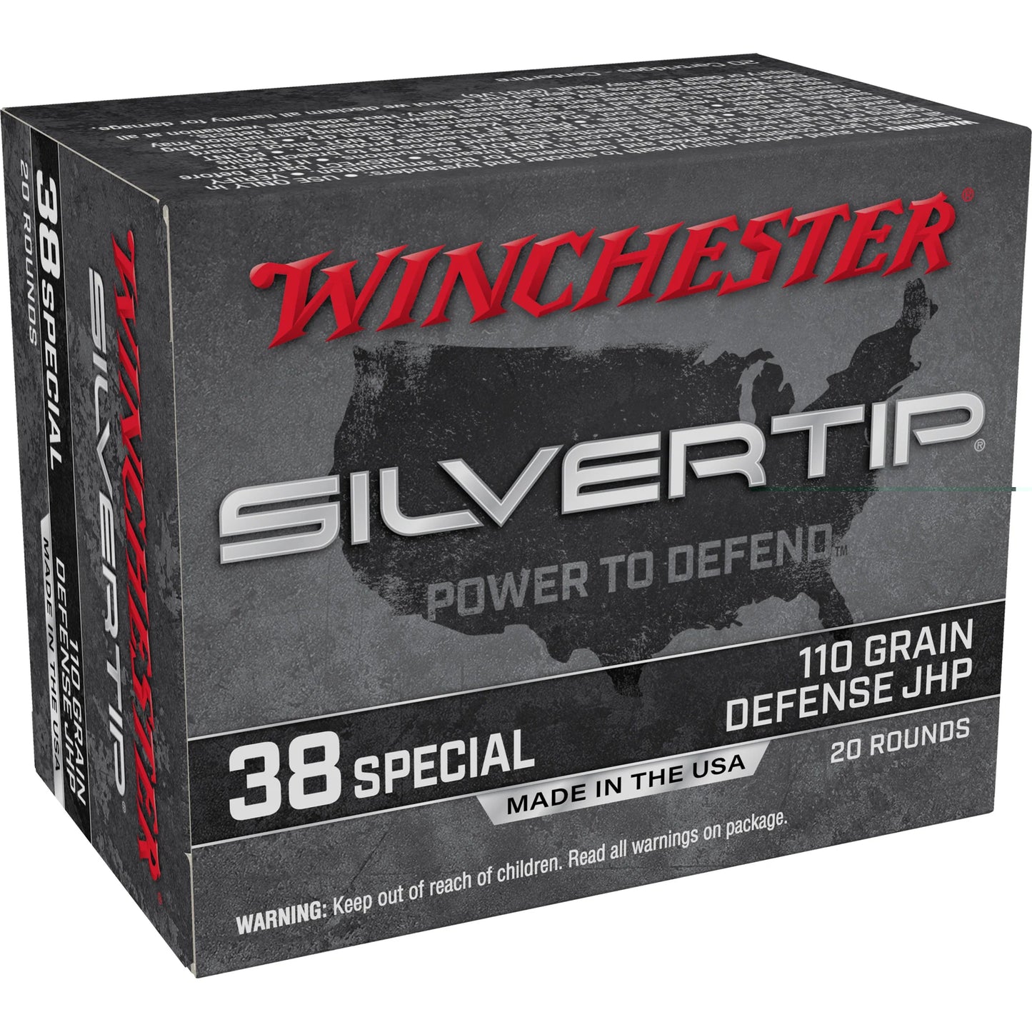 Win Silvertip 38spc 110gr Hp 20/200