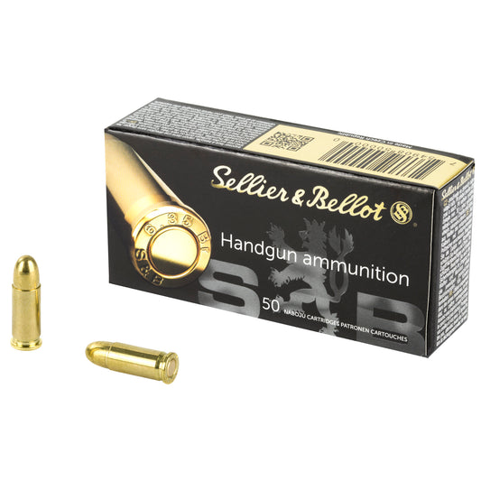 Sellier &amp; Bellot, Pistol 25ACP, 50 Grain, Full Metal Jacket, 50 Round Box