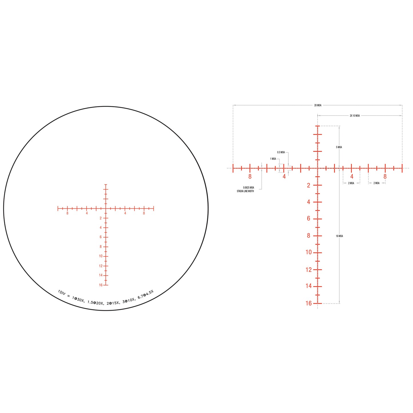 TRIJICON TENMILE 4.5-30X56 SFP MOA