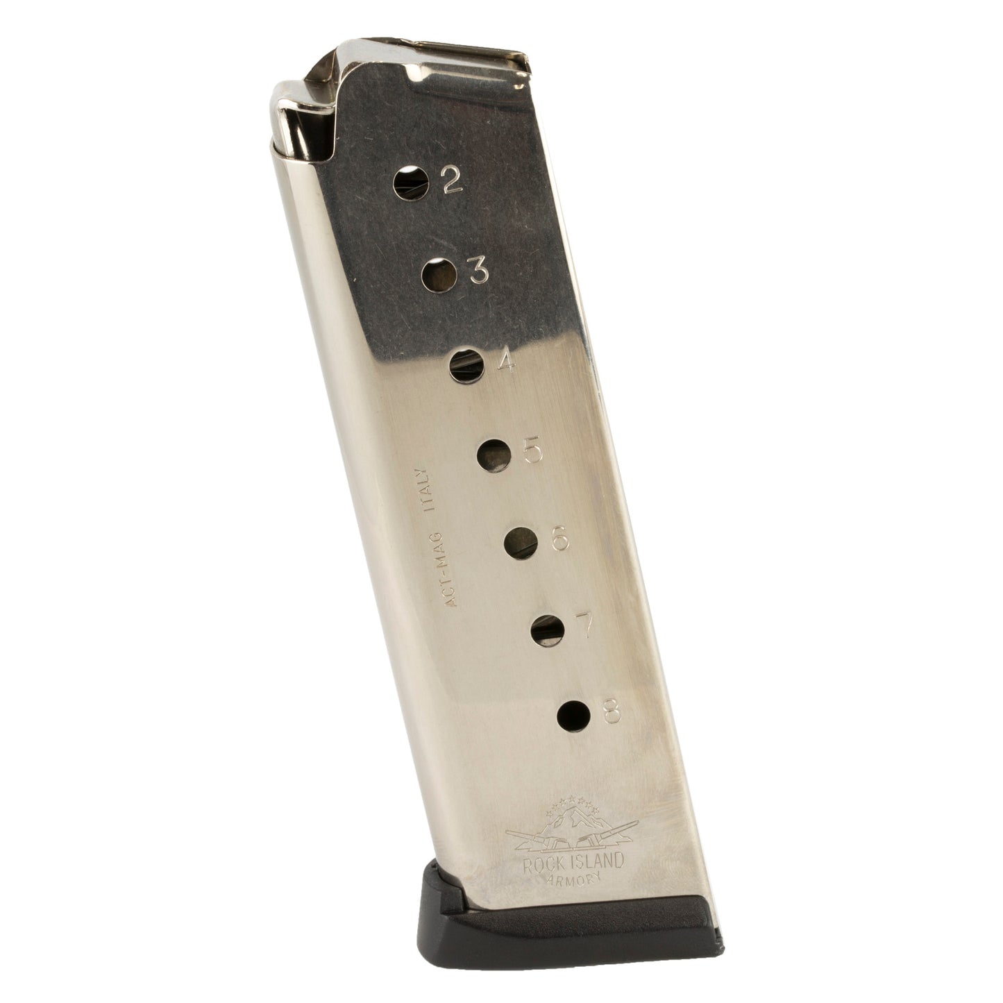 MAG ROCK ISLAND 45ACP 8RD NICKEL