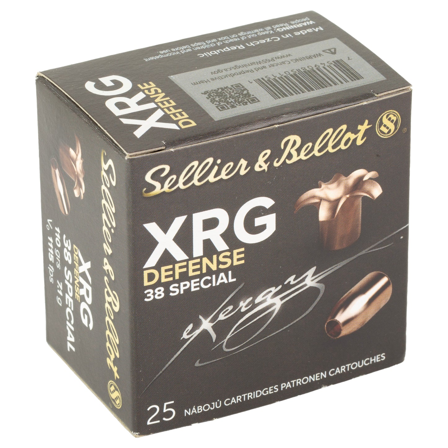 Sellier &amp; Bellot, Sport Shooting, 38 Special, 110 Grain | HP |  (25 Round Box)