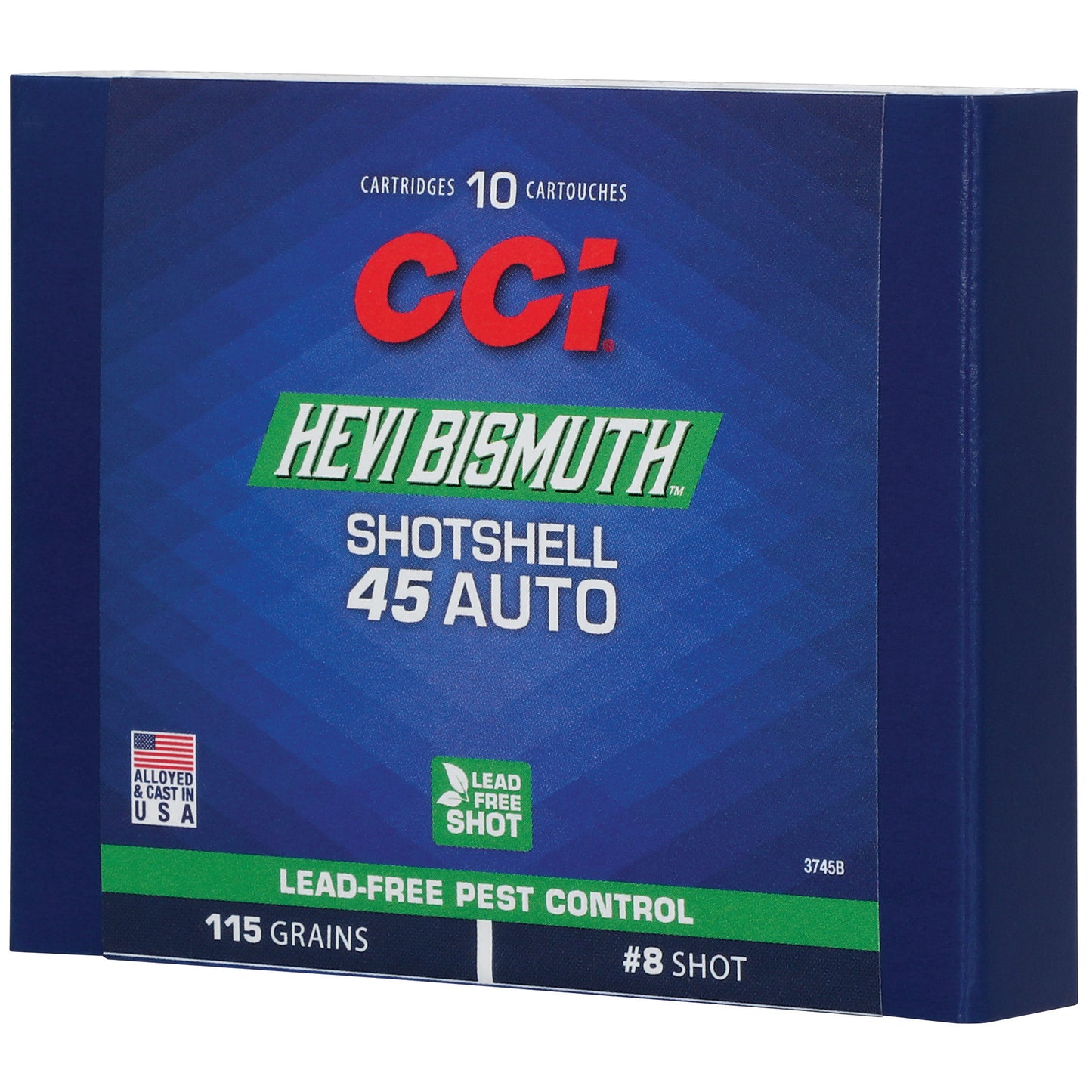 CCI Ammunition, Hevi-Bismuth, 45 ACP, #8, Bismuth Shot, (10 Round Box)