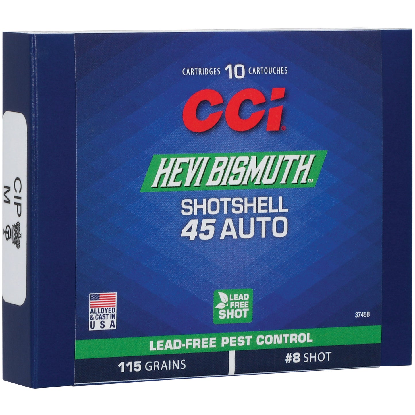 CCI Ammunition, Hevi-Bismuth, 45 ACP, #8, Bismuth Shot, (10 Round Box)