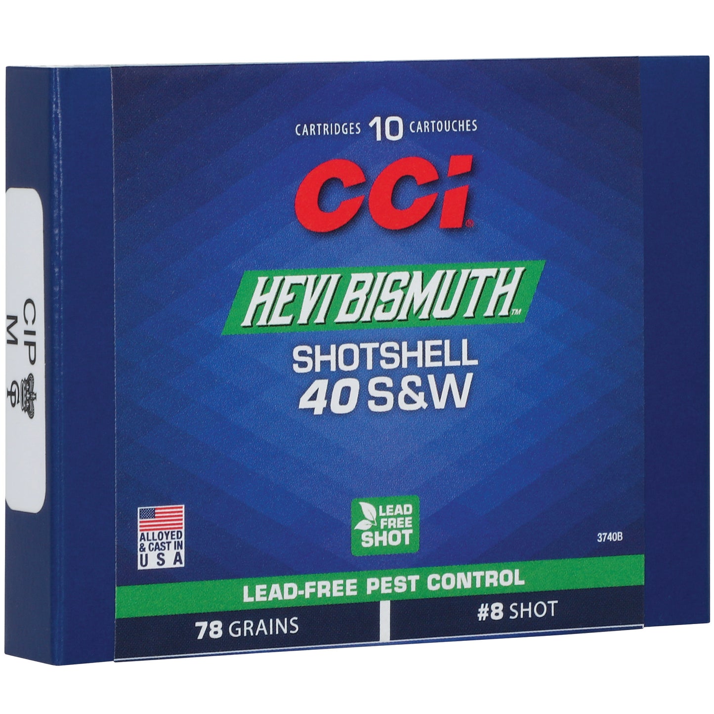 CCI Ammunition, Hevi-Bismuth, 40 S&W, Bismuth Shot, (10 Round Box)