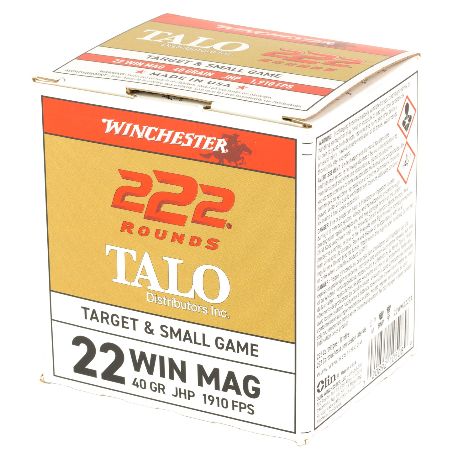 WIN 22WMR 40GR JHP 222/2220