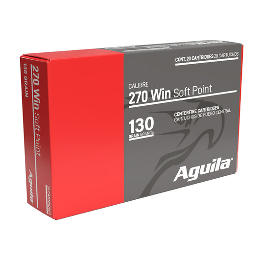 Aguila Ammunition, Rifle, 270 Winchester, 130 Grain | SP | (20 Round Box)