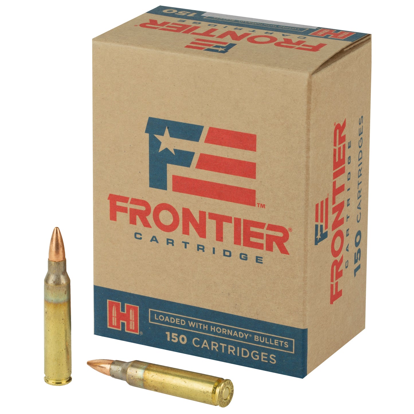 Frontier Cartridge, Lake City, 223 Rem, 55 Grain, Full Metal Jacket, 150 Round Box