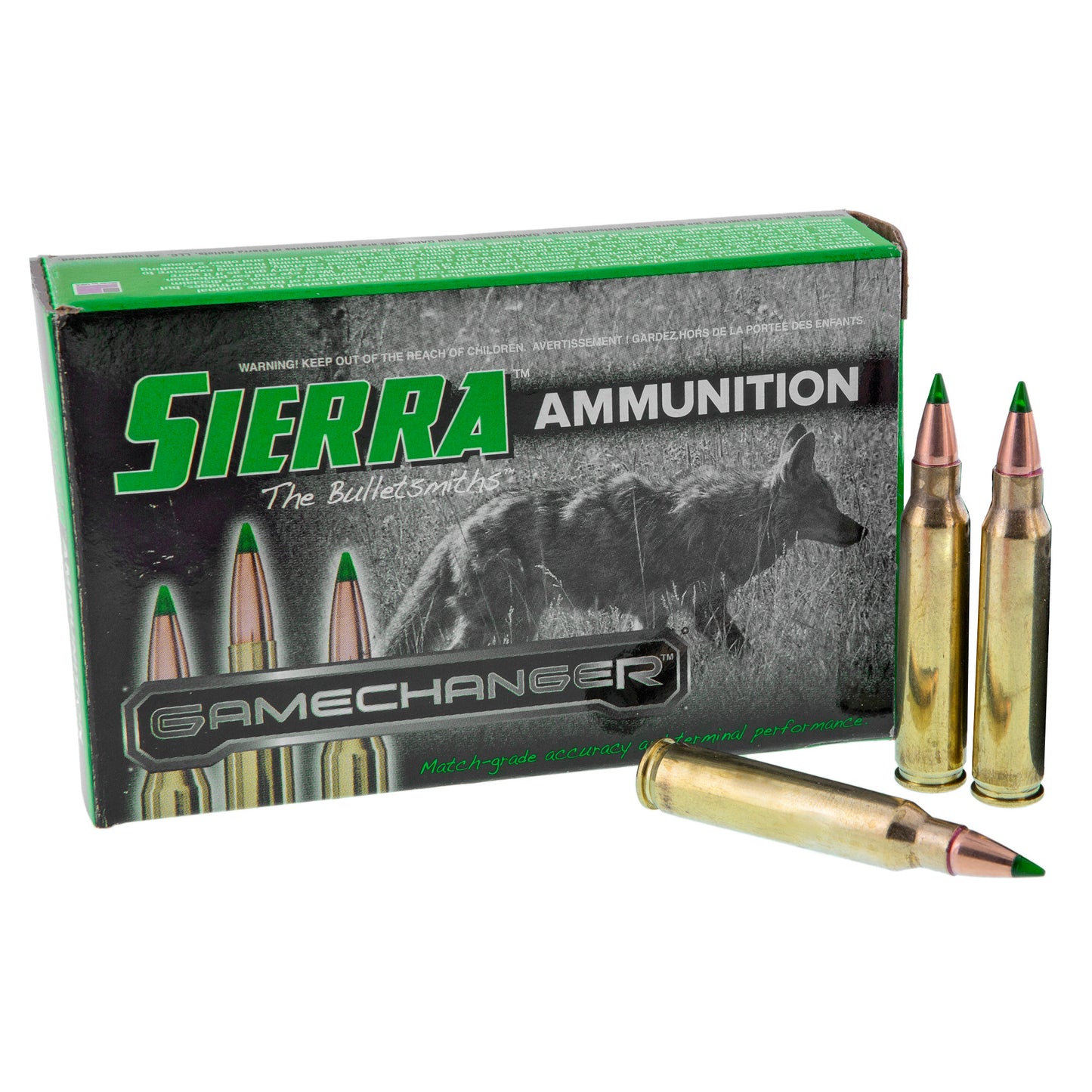 Sierra Bullets, GameChanger, 223 Remington, 64Gr, Tipped GameKing, (20 Round Box)