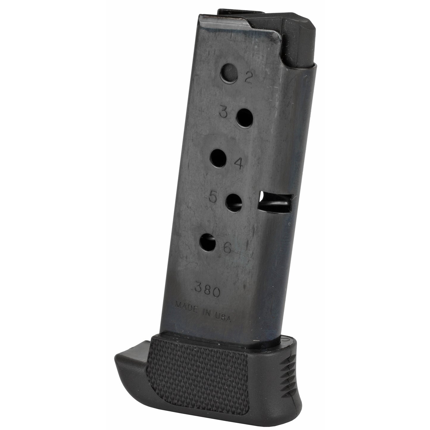 MAG RUGER LCP 380ACP 7RD BL W/EXT