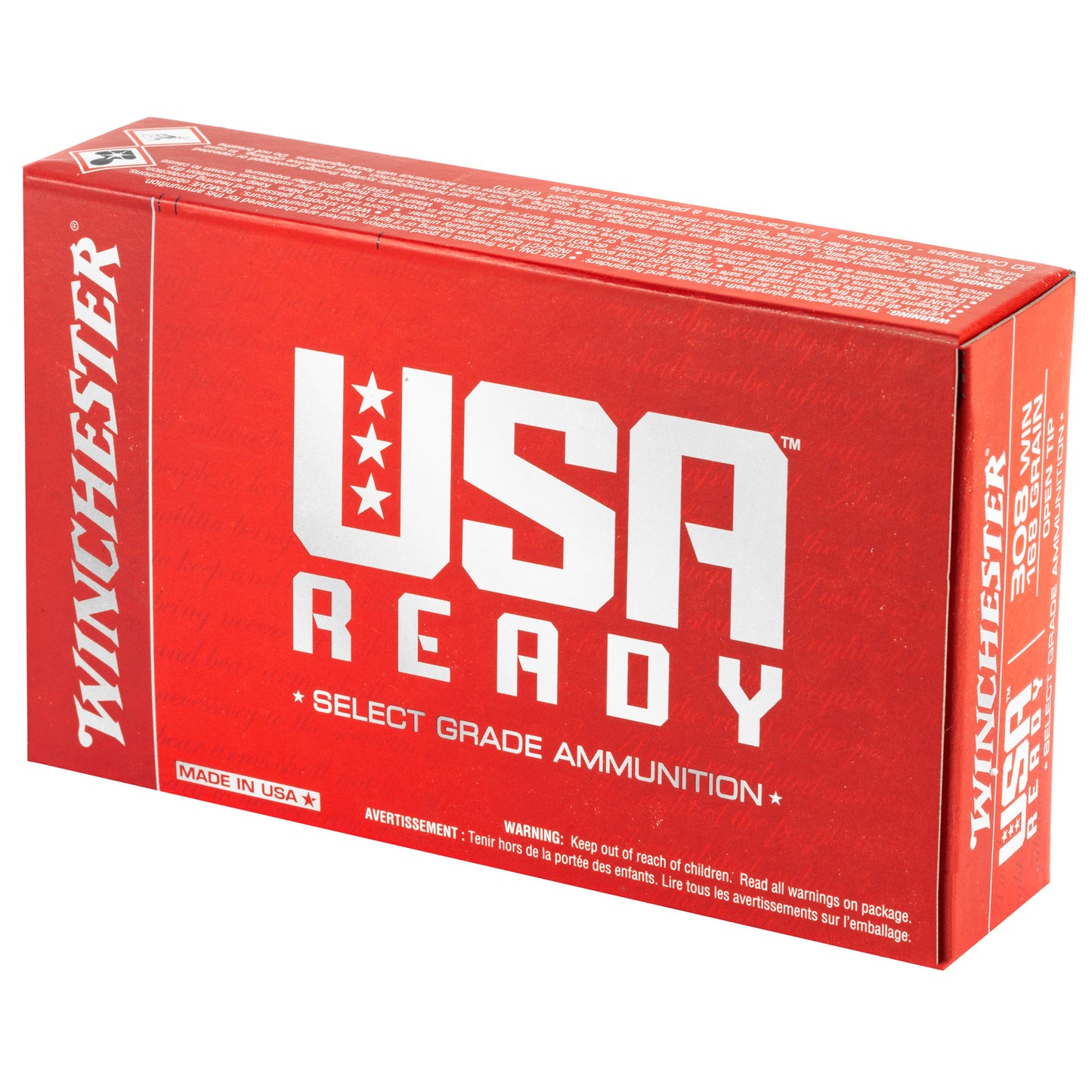 WIN USA RDY 308WIN 168GR 20/200