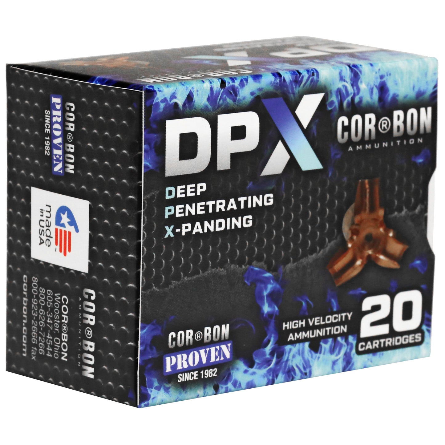 Corbon Ammo, Deep Penetrating X Bullet, 44MAG, 225 Grain, Barnes X, (20 Round Box)