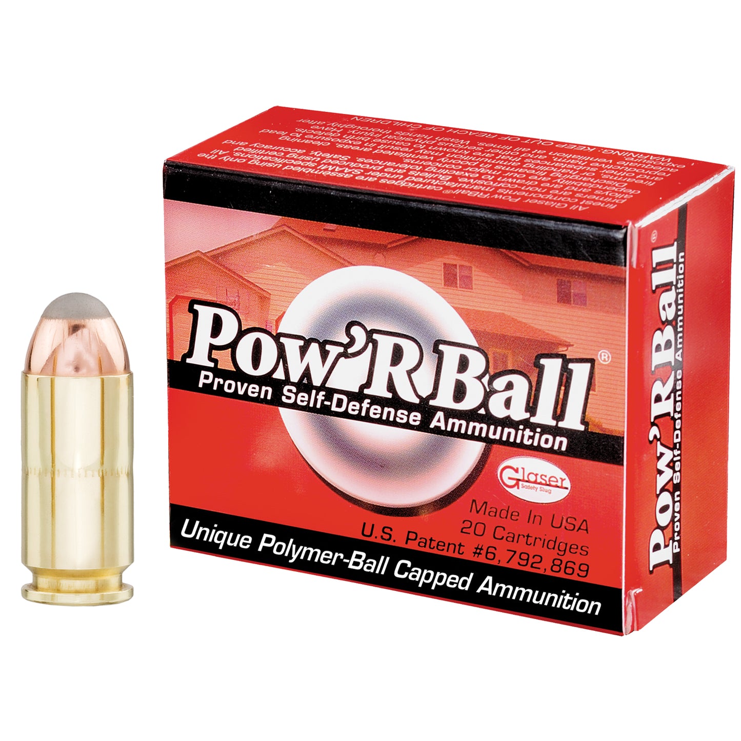 Corbon Ammo, Pow'rBall, 40S&W, 135 Grain, Polymer-Tipped, 20 Round Box