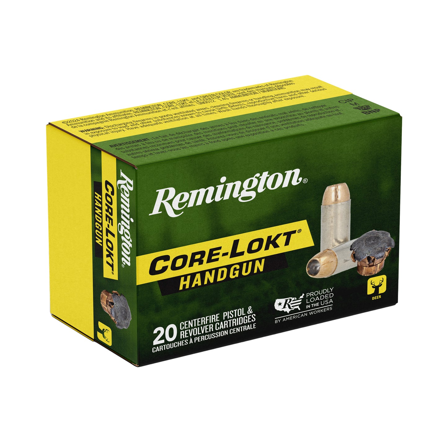 Remington, Core Lokt Handgun, 44 Magnum, 240 Grain | JHP |  (20 Round Box)