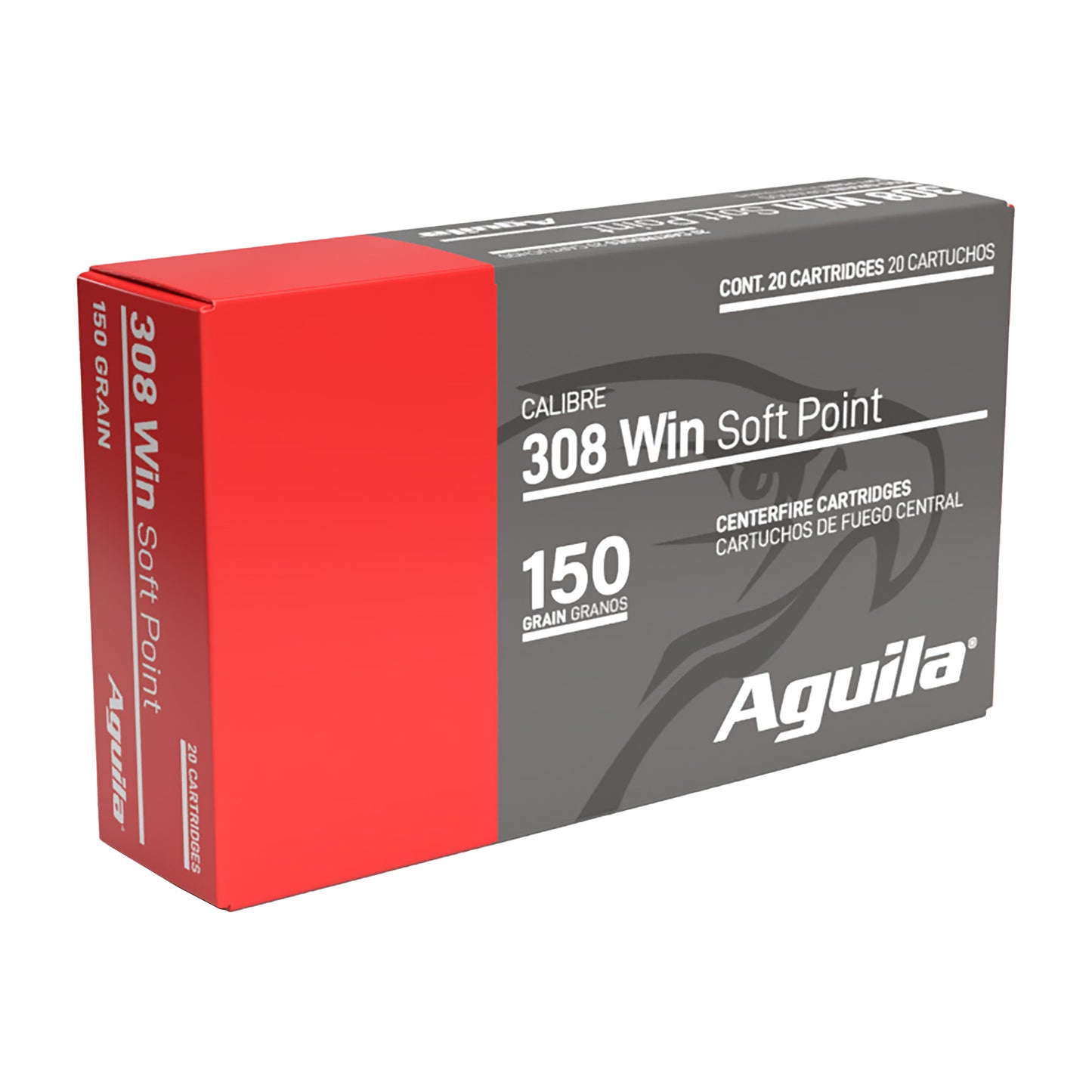 Aguila Ammunition, Rifle, 308 Winchester, 150 Grain, Soft Point, (20 Round Box)