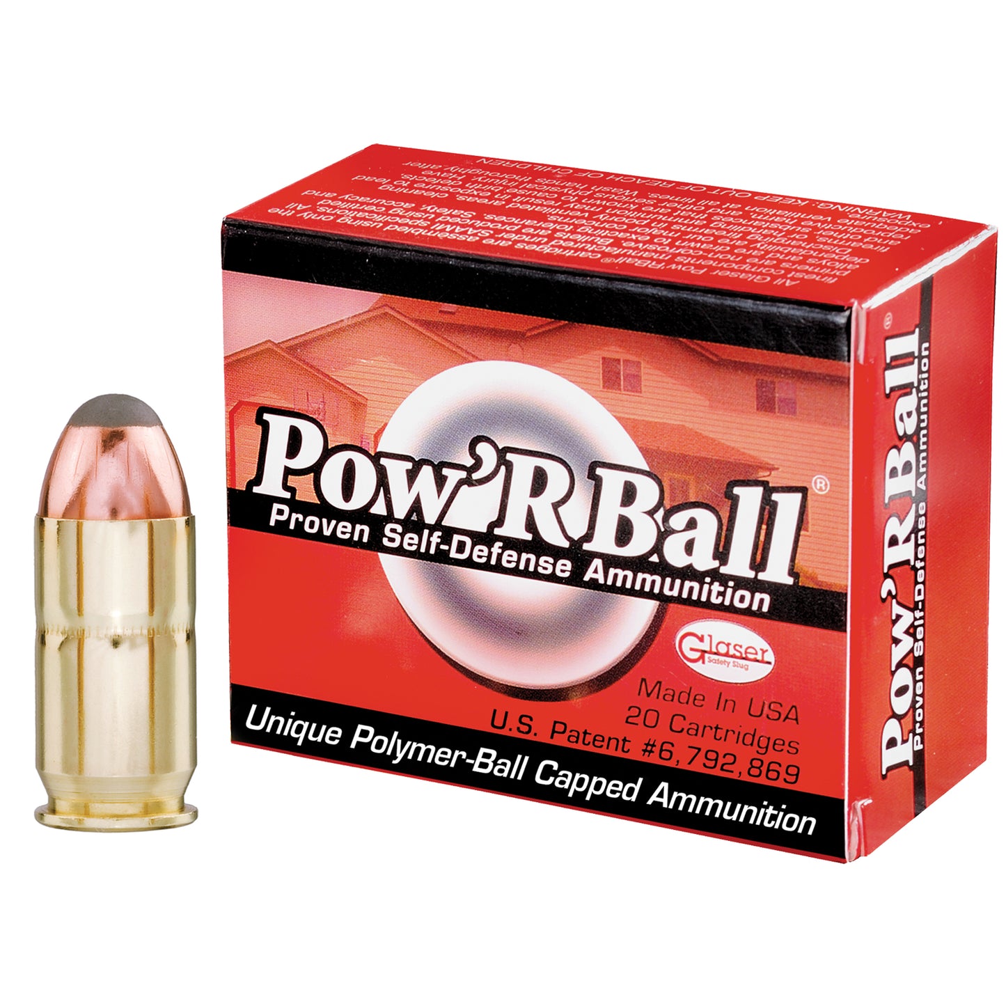 Corbon Ammo, Pow'rBall, 45ACP +P, 165 Grain, Polymer-Tipped, 20 Round Box