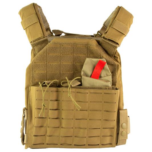 NCSTAR LSR PLATE CARRIER MED-2XL TAN