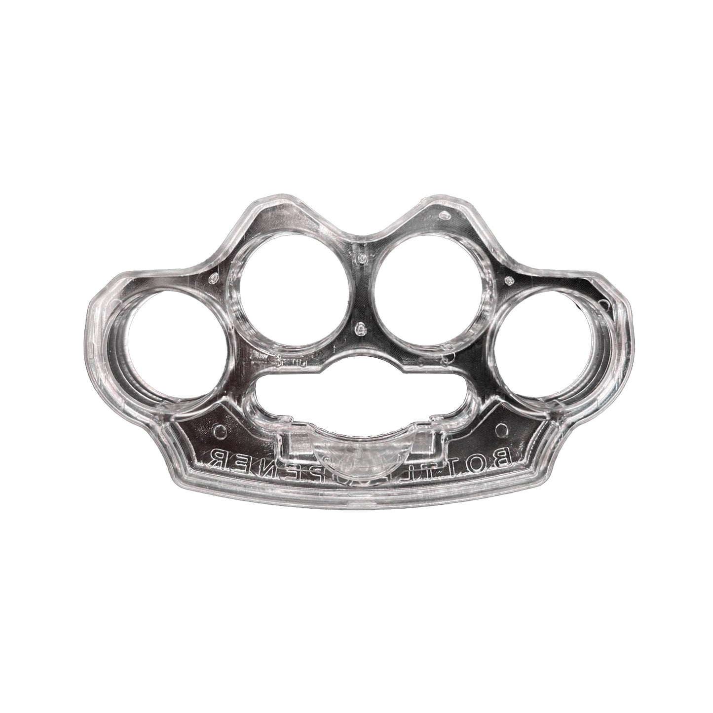 CBG PLASTIC KNUCKLES BTL OPNR CLEAR