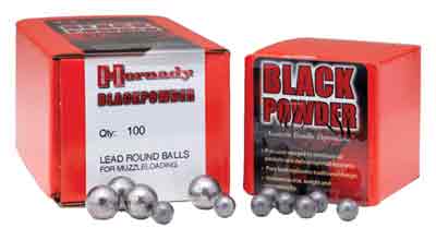 ROUND BALL 100CT 25BX/CSHORNADY .457 .45 CALIBER