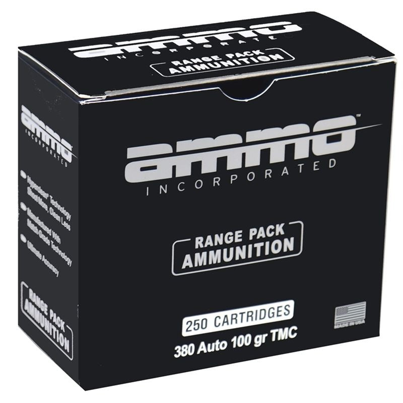 Ammo Inc Signature Range .380 ACP Handgun Ammo - 100 Grain | TMC | 250rd Box