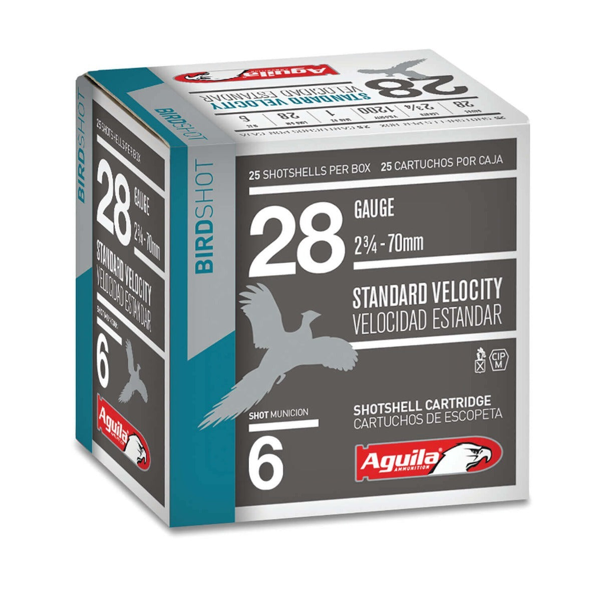 Aguila Ammunition 28ga Birdshot 2.75 inch Shotgun Shells - #6 Shot | 1oz | 1200 fps | 25rd Box