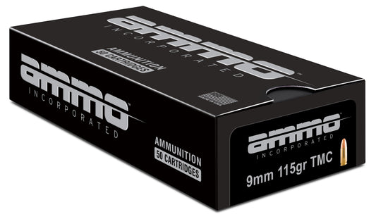 Ammo Inc Signature 9mm Luger Handgun Ammo - 115 Grain TMC | 50rd Box