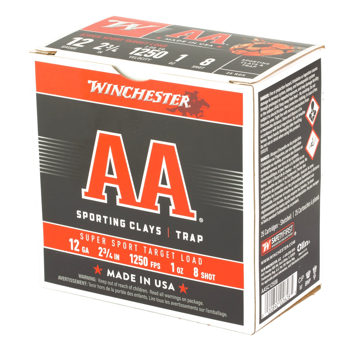 Winchester AA 12ga Super Sport 2-3/4" #8 25/250