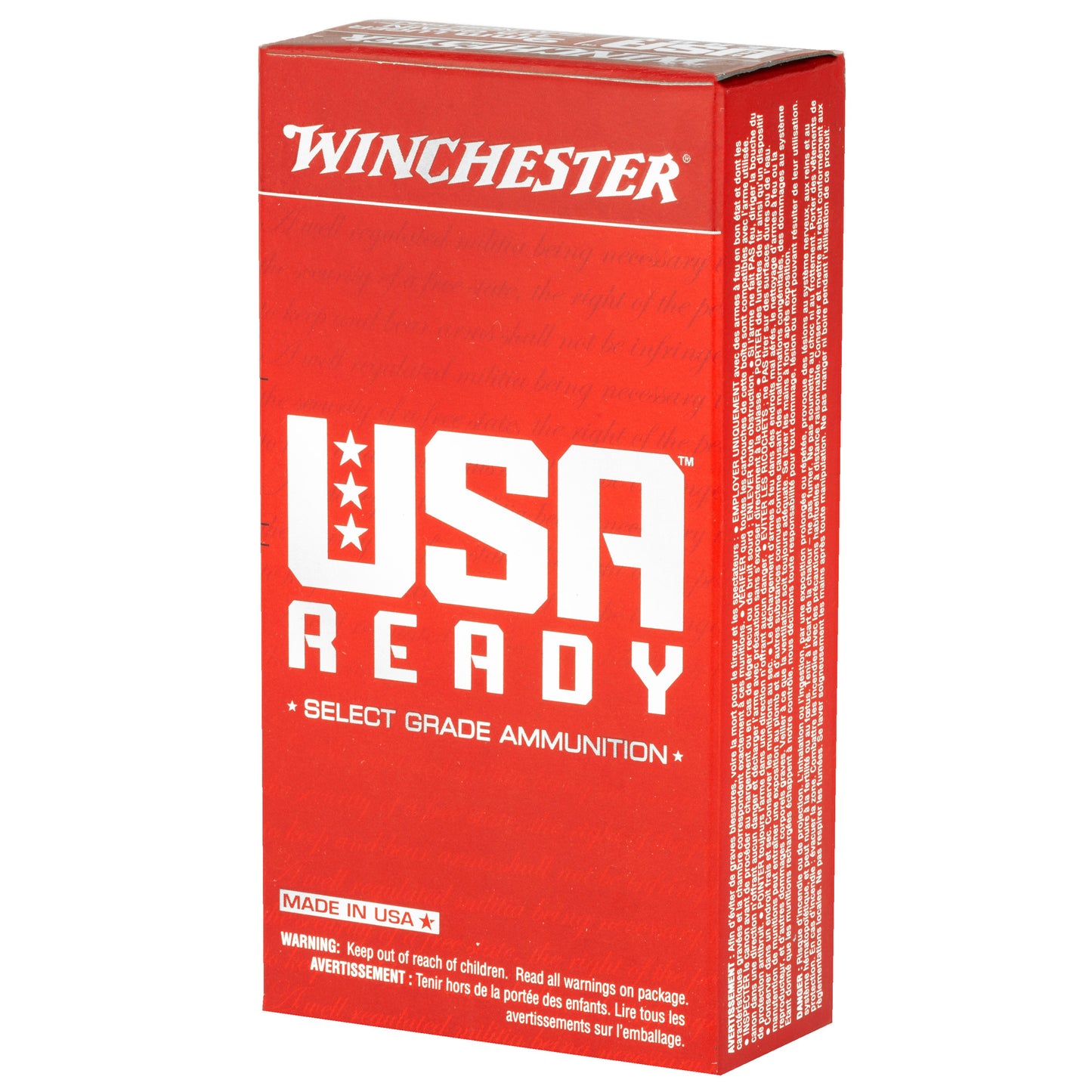 Winchester Ammunition, USA Ready, 9MM, 115 Grain | FMJ |  (50 Round Box)