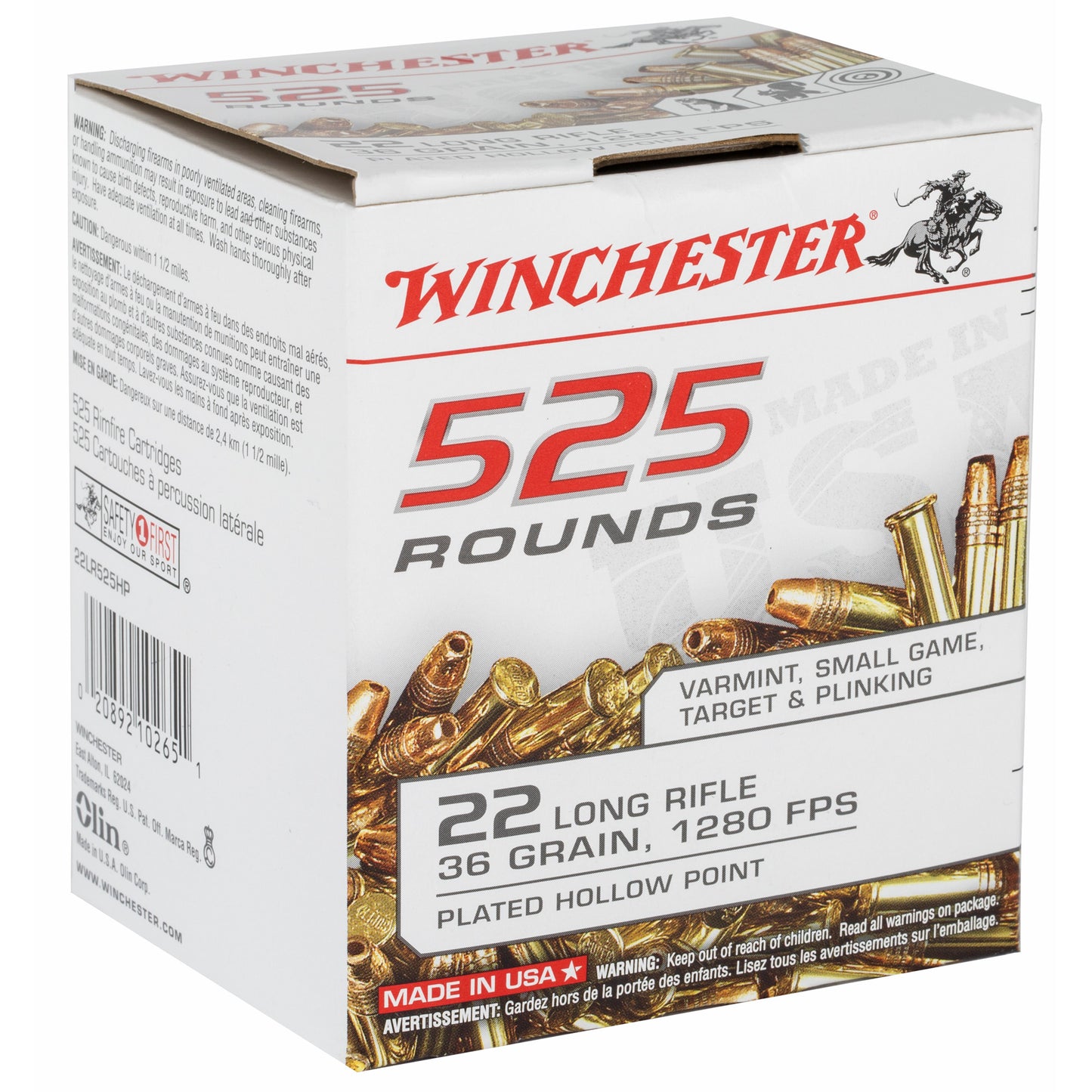 Win Usa 22lr 36gr Cphp 525/5250