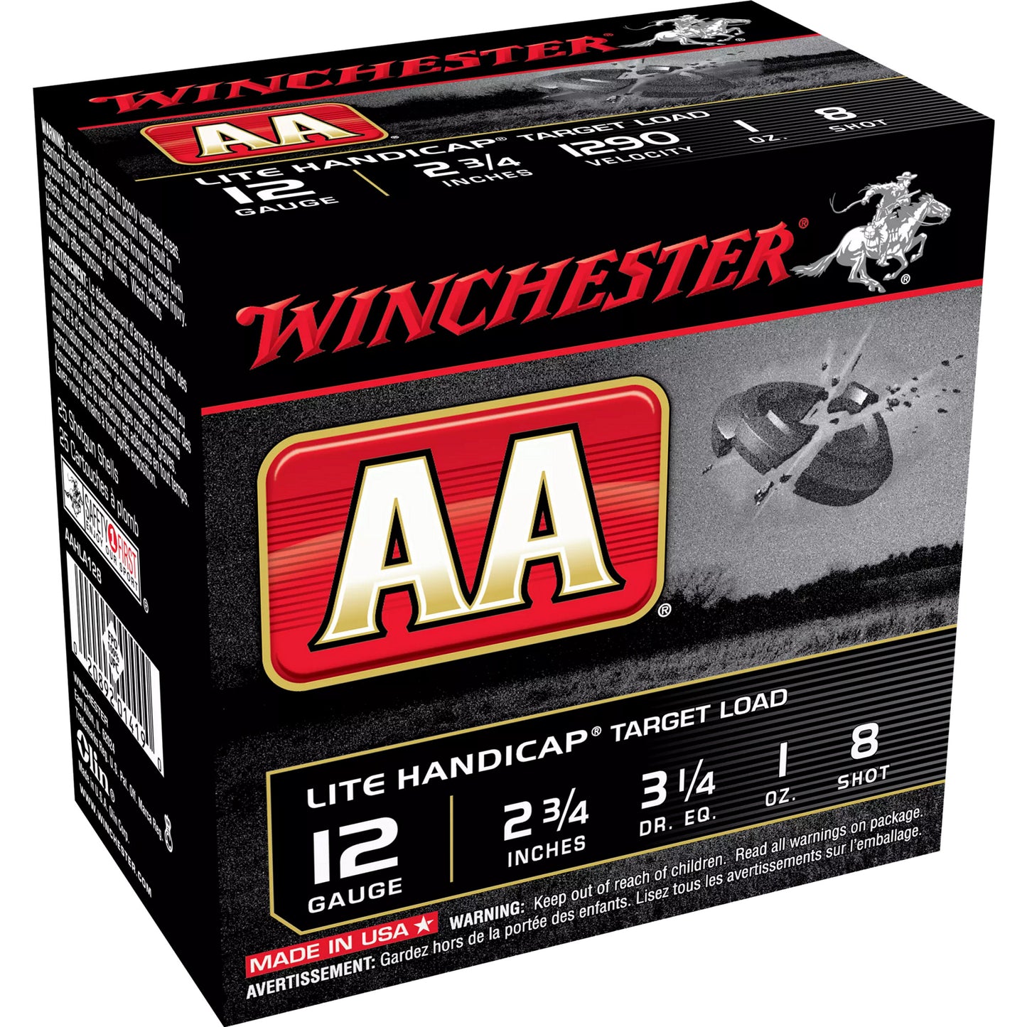 Win Aa Lite Hc 12ga 2.75" #8 25/250