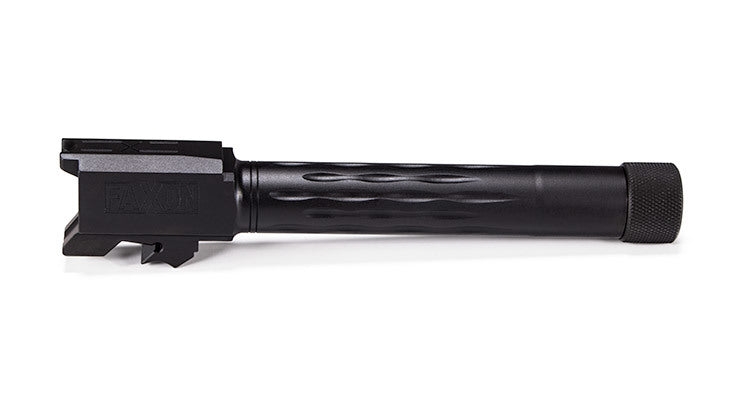 Faxon Firearms Match Series Sig P320 Compact Flame Fluted Barrel 416R - Threaded | Black Nitride