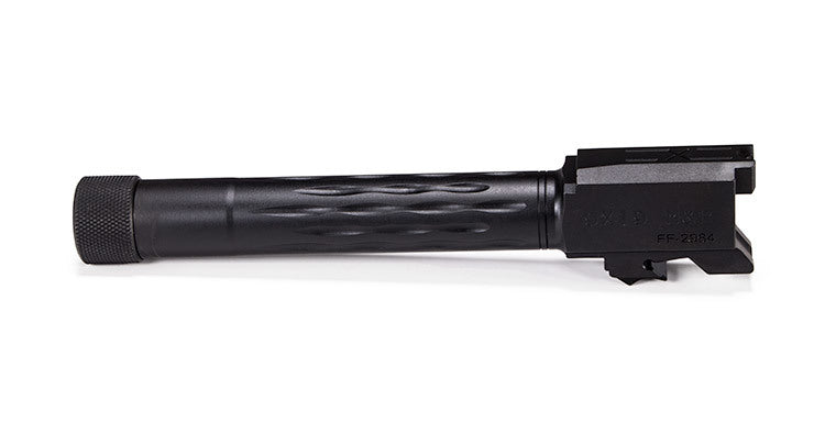 Faxon Firearms Match Series Sig P320 Compact Flame Fluted Barrel 416R - Threaded | Black Nitride