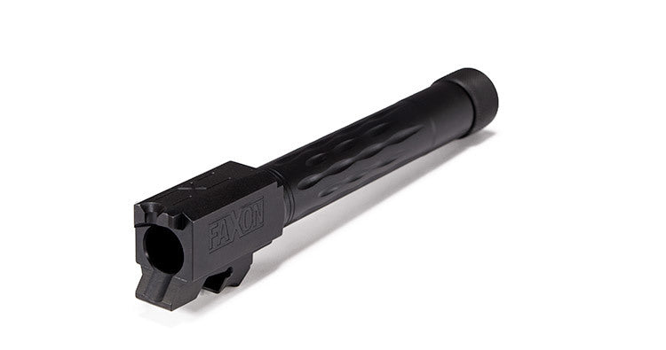 Faxon Firearms Match Series Sig P320 Compact Flame Fluted Barrel 416R - Threaded | Black Nitride