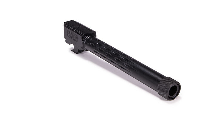 Faxon Firearms Match Series Sig P320 Fullsize Flame Fluted Barrel 416R - Threaded | Black Nitride