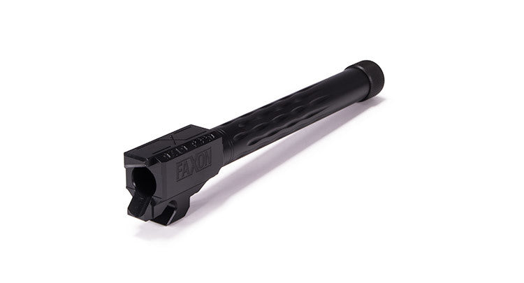 Faxon Firearms Match Series Sig P320 Fullsize Flame Fluted Barrel 416R - Threaded | Black Nitride