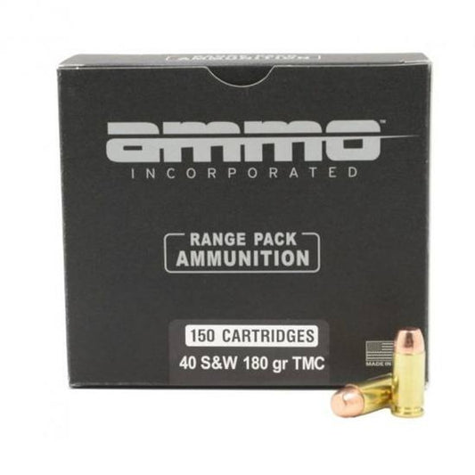 Ammo Inc Signature Range .40 S&W Handgun Ammo - 180 Grain | TMC | (150 round Box)