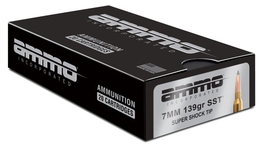 Ammo Inc Signature Hunt 7mm Remington Magnum Rifle Ammo - 139 Grain | Super Shock Tip | (200 Round Case)